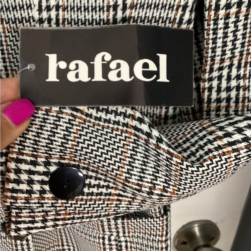 Deadstock Vintage RAFAEL Houndstooth Blazer with Black Buttons 12 - Picture 11 of 13